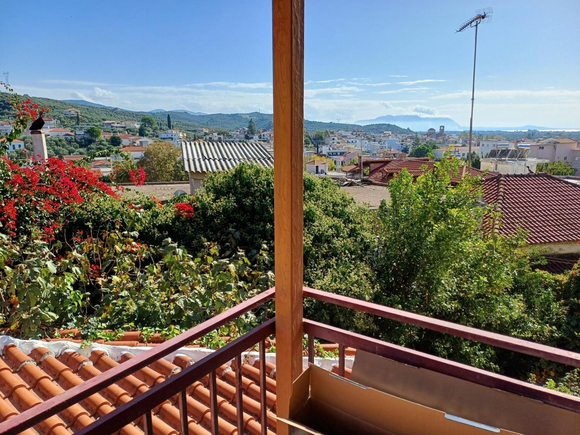 Traditional Stone House With Breathtaking View. Villa Zacharo Eksteriør billede